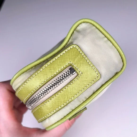 Prada Tessuto Green Nylon Pouch - Picture 3 of 9